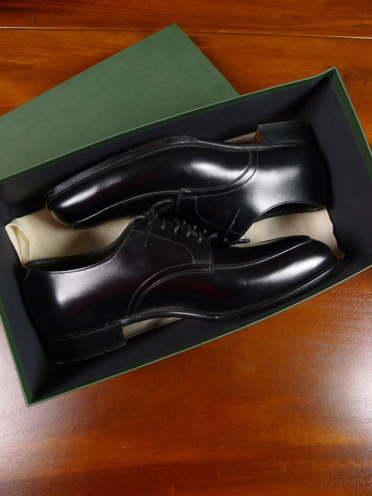 Immaculate Foster & Son St James's Black Leather Shoes w/ wooden