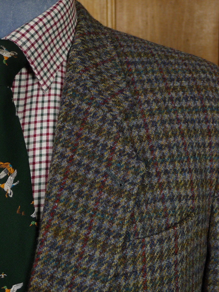 Men's Green Harris Tweed Check Jacket